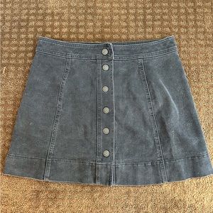 Madewell Black Denim Skirt